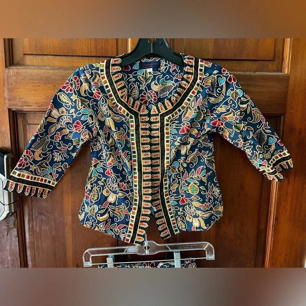 Vintage Kids Outfit Two Piece Set Traditional Top & Skirt Singapore Asian Boho